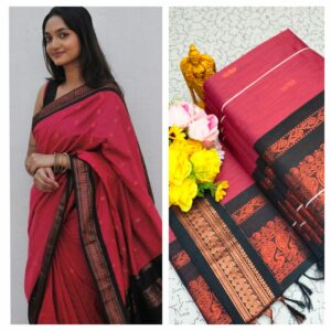 Kalyani Cotton Light Maroon